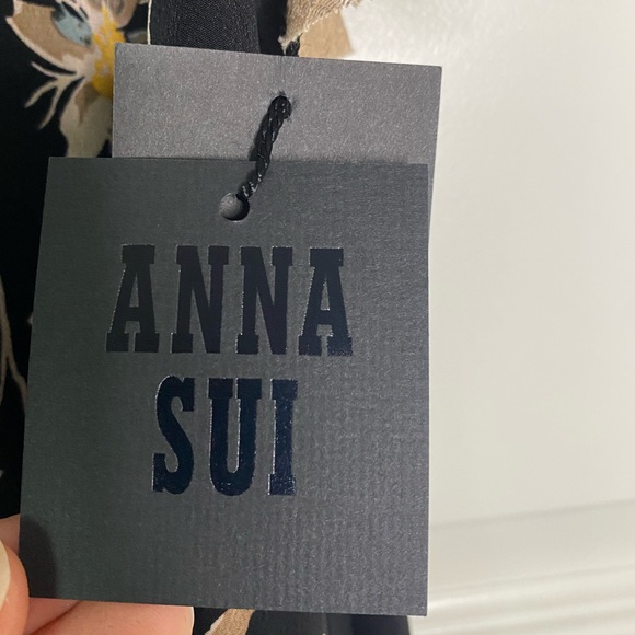 RARE NWT Anna Sui Lace Floral Multilayer Dress - Picture 7 of 7